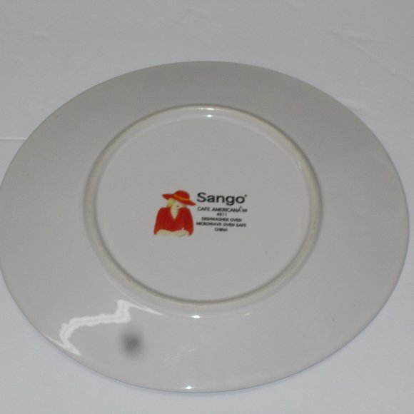 Vintage Unique Character Collectable Sango "Cafe Americana" Plate, c98 #4911 - Picture 4 of 5